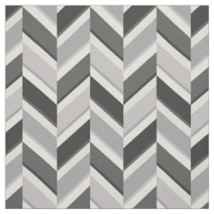 Tissu Motif de zigzag géométrique gris neutre et chic