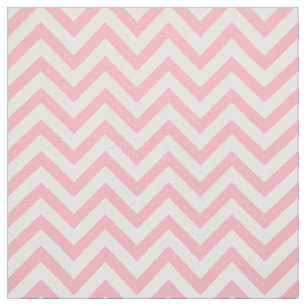 Tissu Motif de zigzag rose et blanc d'atterrisseur