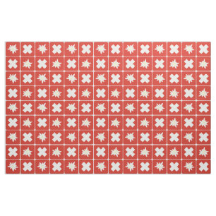 Tissu Motif d'edelweiss de la Suisse