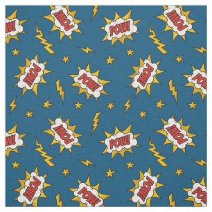 Tissu Motif d'effet sonore de bande dessinée