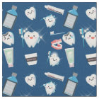 Motif dentaire - Bleu foncé