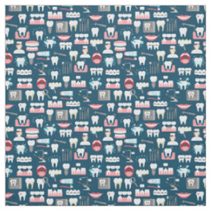 Tissu Motif dentaire de bureau de clinique