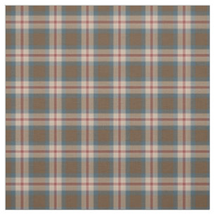 Tissu Motif des Carrés Brown du Tartan rouge du Beige b