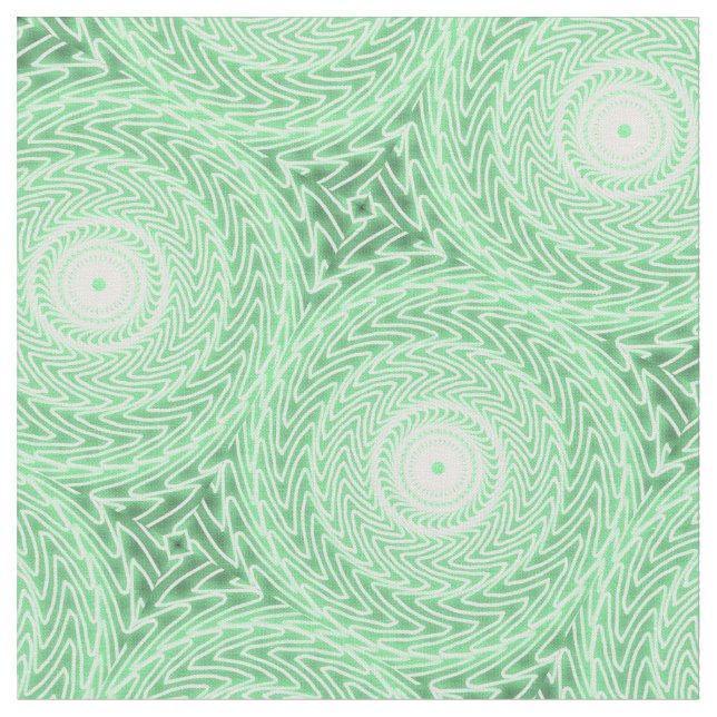 Tissu Motif des cercles verts de printemps (Fermer)