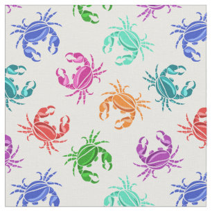 Tissu Motif des crabes