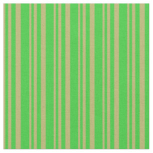 Tissu Motif des lignes couleur foncé kaki et vert citron