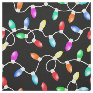 Tissu Motif des lumières de Noël
