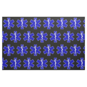 Tissu Motif des symboles EMT des techniciens Médicales d