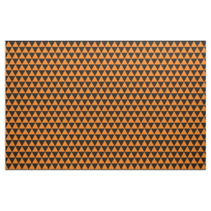 Tissu Motif des triangles d'Orange Black Modern d'Hallow