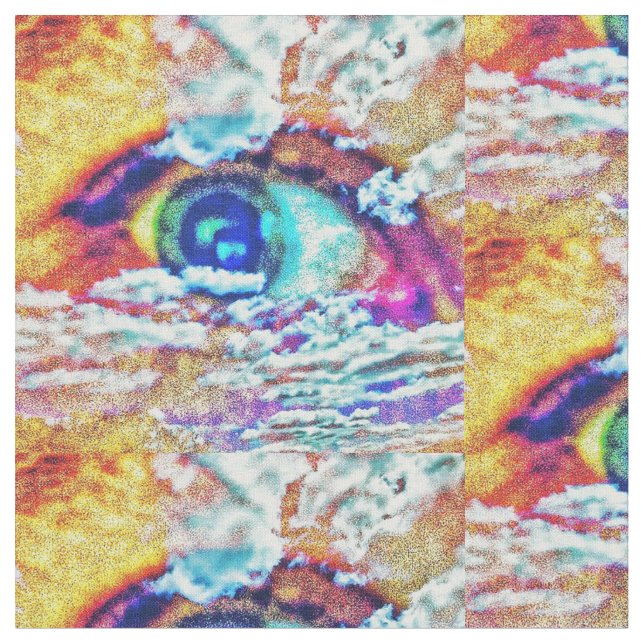 Tissu Motif des yeux (Fermer)