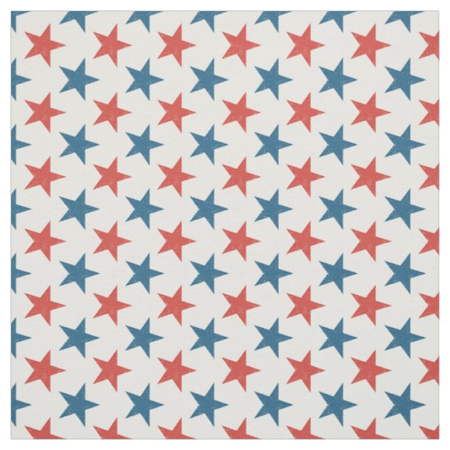 Tissu Motif d'étoiles patriotiques américaines (Échantillon)