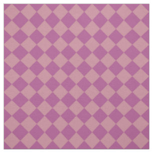 Tissu Motif diamant à carreaux rose violet