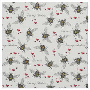 Tissu Motif d'illustration de la mine de lin d'ivoire na