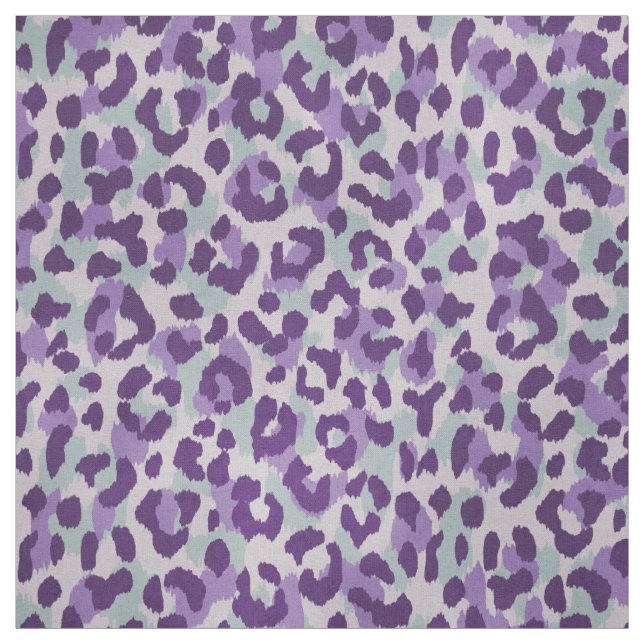 Tissu motif d'impression de guépard mauve couleur chic (Échantillon)