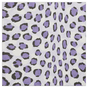 Tissu motif d'impression de guépard noir violet rose chi