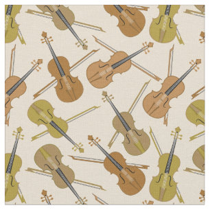 Tissu Motif d'impression de violon