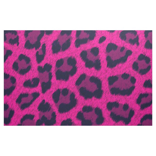 Tissu Motif d'impression Leopard rose chaud (Fat Quarter)