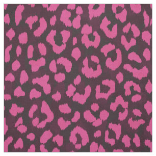 Tissu Motif d'impression moderne chic girly rose guépard