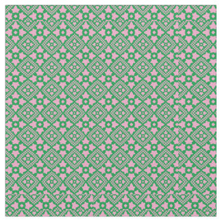 Tissu Motif d'ivoire rose