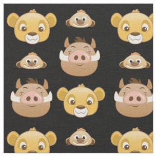Tissu Motif du Lion King Emoji Land