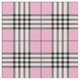 Tissu Motif écossais classique rose Tartan