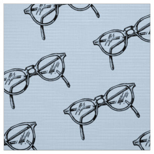Tissu Motif ÉLÉGANT GEEK CHIC LUNETTES RONDES