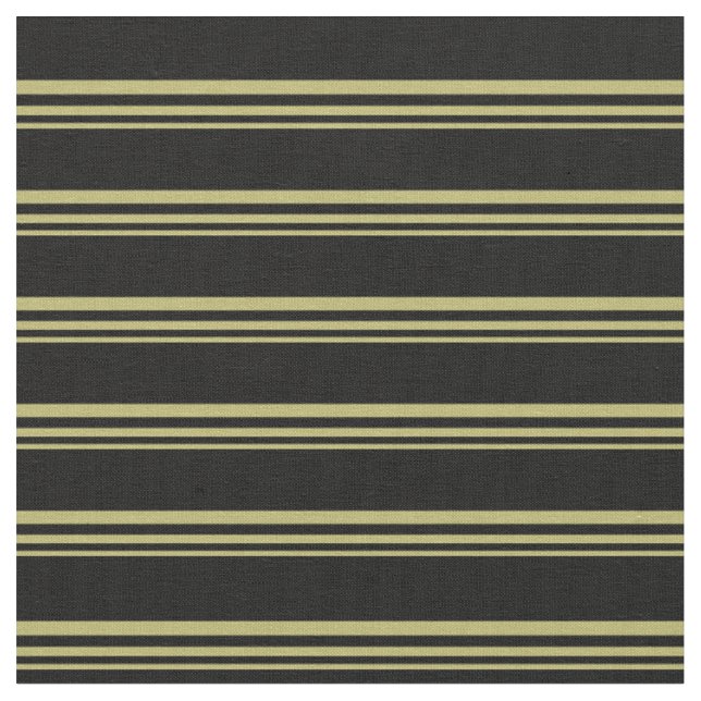 Tissu Motif en kaki foncé et rayures de couleur noire (Fermer)