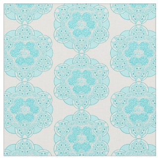 Tissu Motif ethnique 2 de turquoise