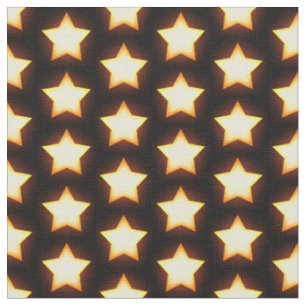 Tissu Motif Étoile Dorée Lumineuse