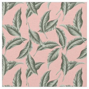 Tissu Motif Feuille du jardin tropical