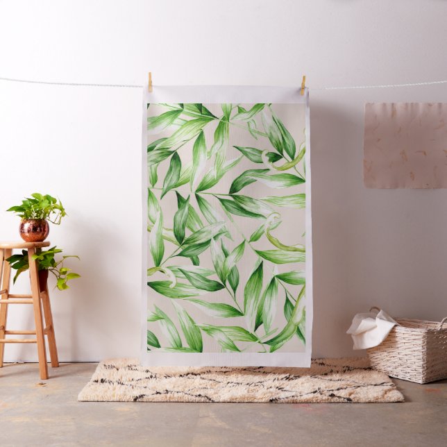 Tissu Motif Feuille Tropical Palm (In Situ)