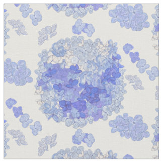 Tissu Motif floral 2 d'hortensia