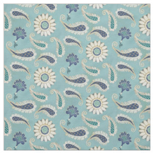 Tissu motif floral d'art de Paisley de Marocain de