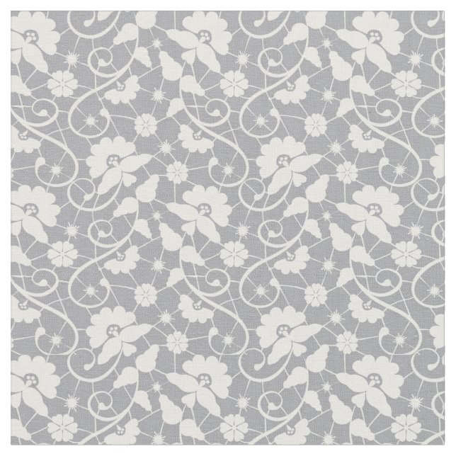 Tissu Motif floral de dentelle (Fermer)