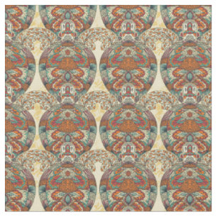 Tissu Motif floral de tortue