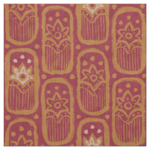 Tissu motif floral vintage de style indien.