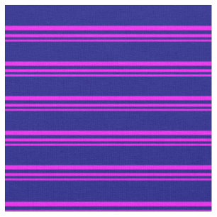 Tissu Motif Fuchsia et Blue Stripes