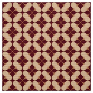Tissu Motif géométrique abstrait rétro sans couture