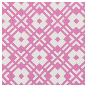 Tissu Motif géométrique abstrait rose