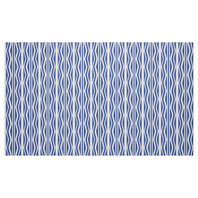 Tissu Motif géométrique blanc bleu abstrait (Fat Quarter)