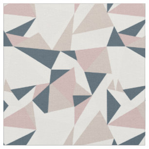 Tissu Motif géométrique bleu bleu marine
