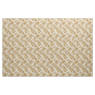 Tissu Motif Géométrique Doré Abstrait avec Métallique