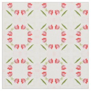 Tissu Motif géométrique floral de kaléidoscope de tul