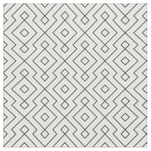 Tissu motif géométrique noir et blanc
