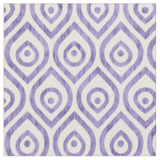 Tissu motif géométrique vintage bleu ogee.