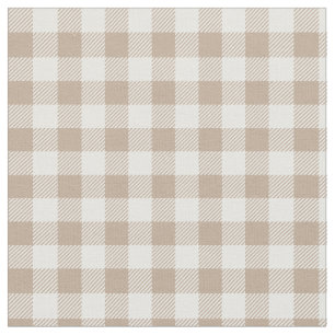 Tissu Motif Gingham Carreaux Vichy Neutre