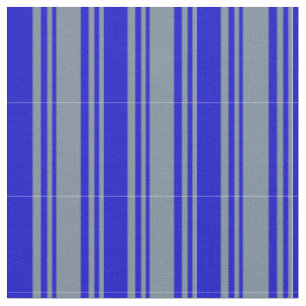 Tissu Motif gris ardoise légère et bandes bleues