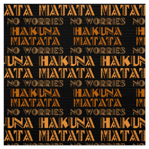 Tissu Motif Hakuna Matata, pas de soucis en swahili