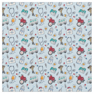 Tissu Motif hospitalier