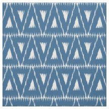 Tissu motif Ikat bleu